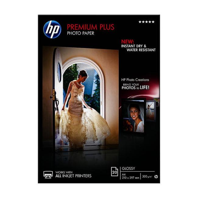 Fotopapír HP inkjet premium plus, lesklý, A4, 300g, CR672A