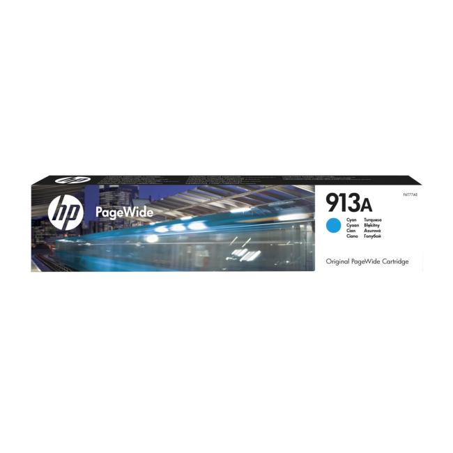 Inkoustová náplň HP F6T77AE HP 913A cyan (3.000 str.) pro PageWide 352/377/ Pro 452/477