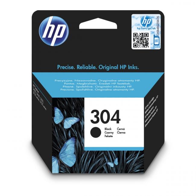 Inkoustová náplň HP N9K06AE HP 304 black (120 str.) pro DeskJet 2620/2630/3750/3760/3762