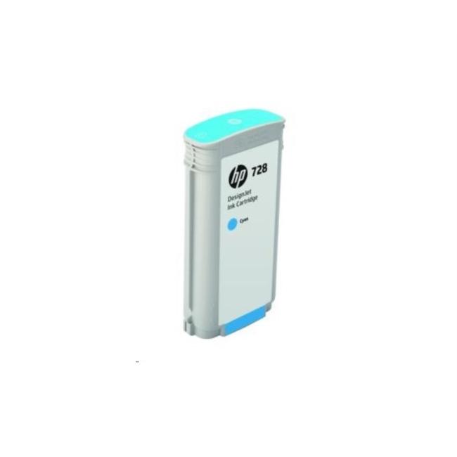Inkoustová náplň HP F9J67A HP 728 cyan (130 ml) pro DesignJet T730/ T830