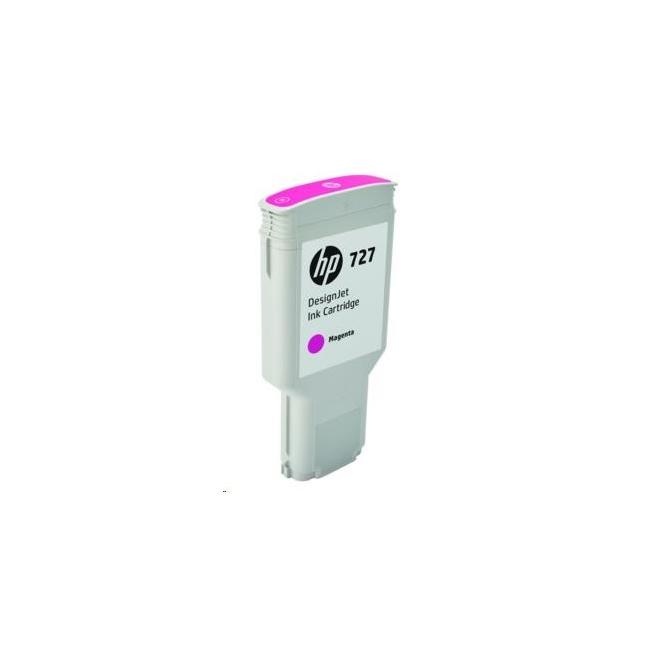 Inkoustová náplň HP F9J77A HP 727 magenta (300 ml) pro DesignJet T920/T1500/ T2500