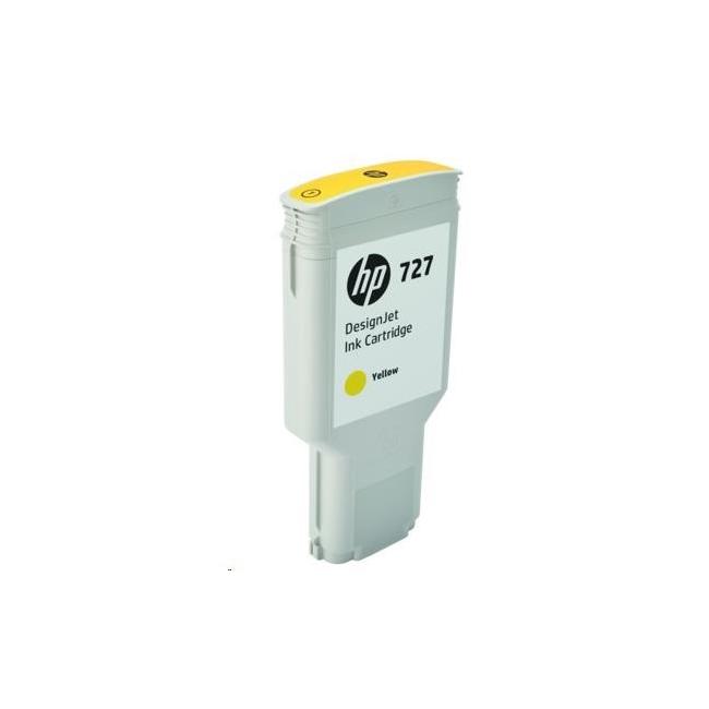 Inkoustová náplň HP F9J78A HP 727 yellow ( 300 ml) pro DesignJet T920/T1500/ T2500