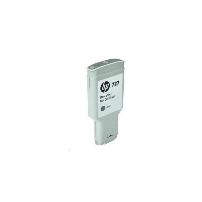 Inkoustová náplň HP F9J80A HP 727 grey (300 ml) pro DesignJet T920/T1500/ T2500
