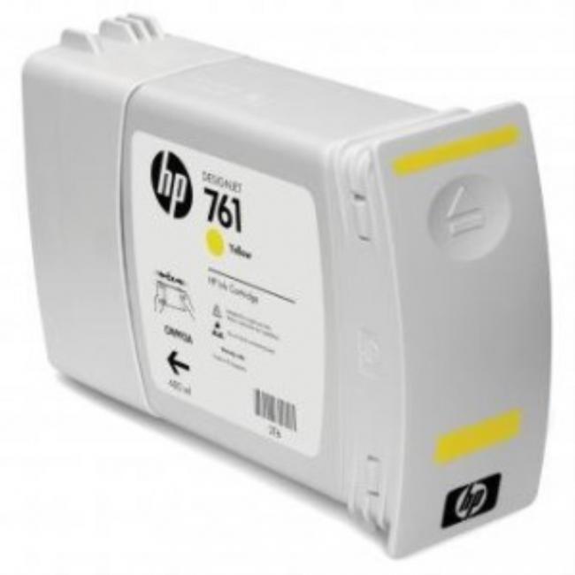 Inkoustová náplň HP CM992A HP 761 yellow (400 ml) pro DesignJet T7100/T7200