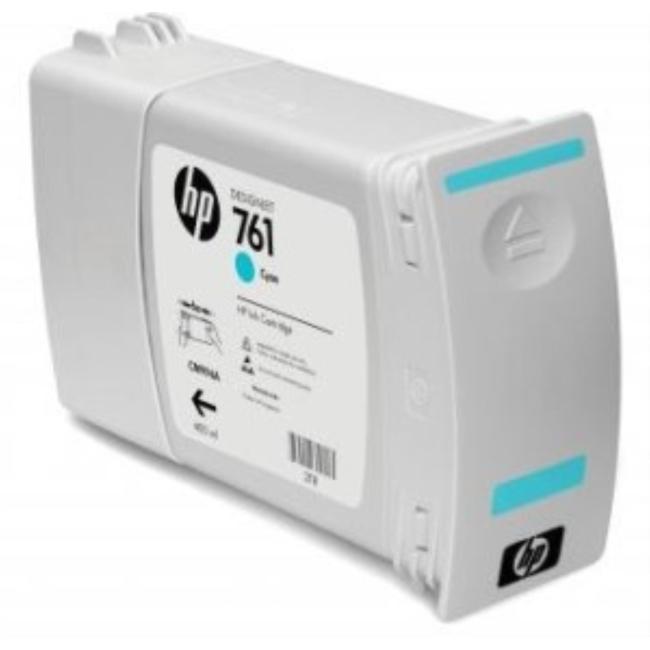 Inkoustová náplň HP CM994A HP 761 cyan (400 ml) pro DesignJet T7100/T7200