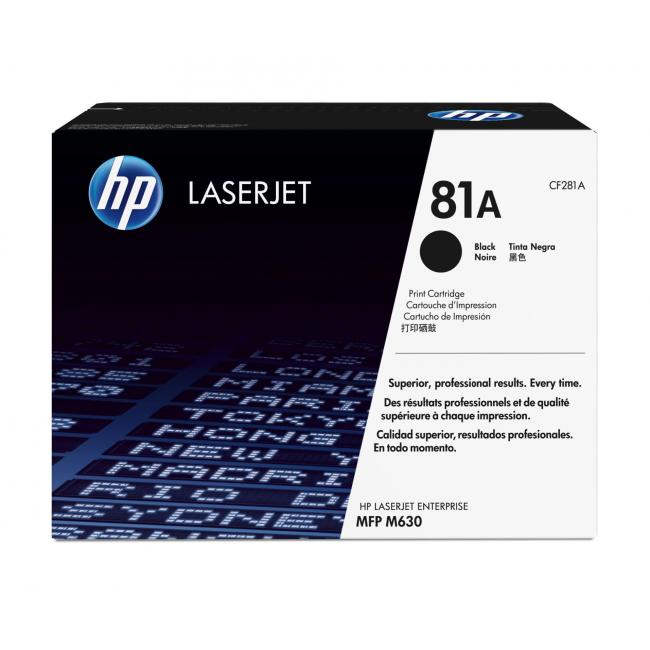 [HP001281] Toner HP CF281A HP 81A black (10.500 str.) pro LaserJet Enterprise M604/ M605/ M606/ M630