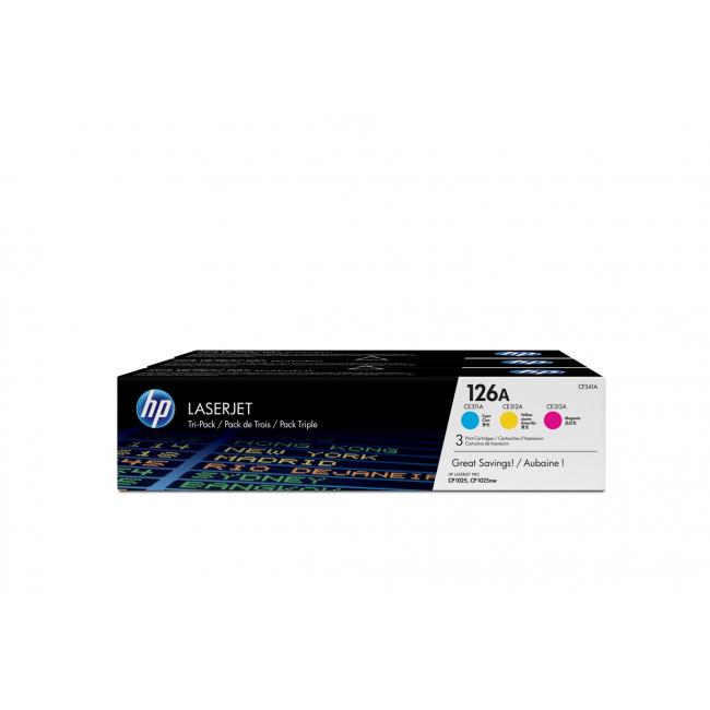 Sada tonerů HP CF341A HP 126 cyan, magenta, žlutá (CE311,CE312,CE313)