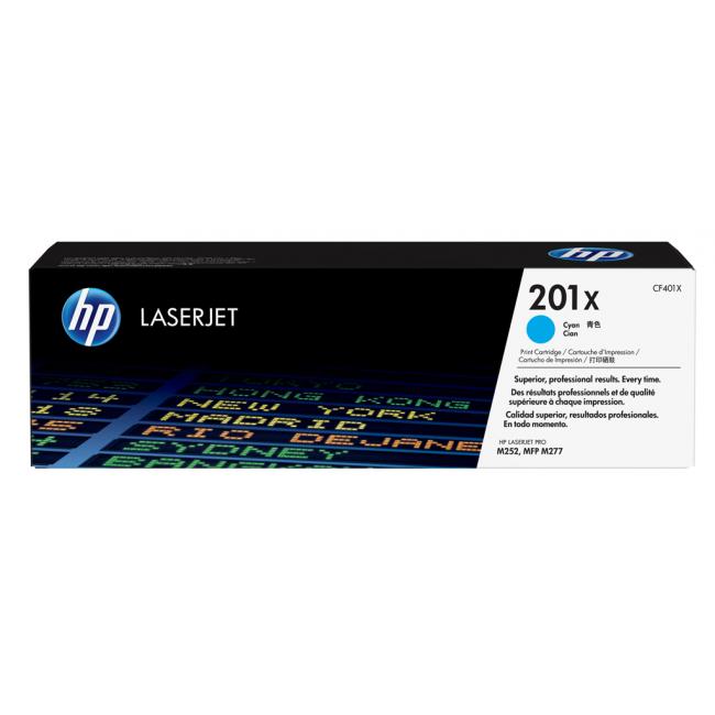 Toner HP CF401X HP 201X cyan (2.300 str.) pro LaserJet Pro M252/M274/M277