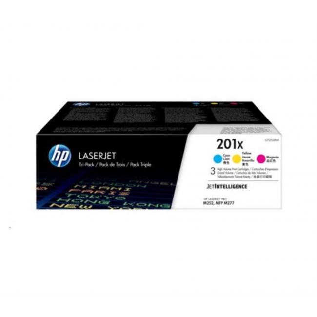 Sada tonerů HP CF253XM HP 201X 3-pack High Yield Cyan/Magenta/Yellow
