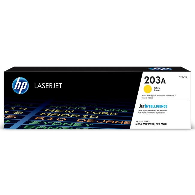 Toner HP CF542A HP 203A yellow (1.300 str.) pro LaserJet Pro M254dw/M280nw/ M281fdn