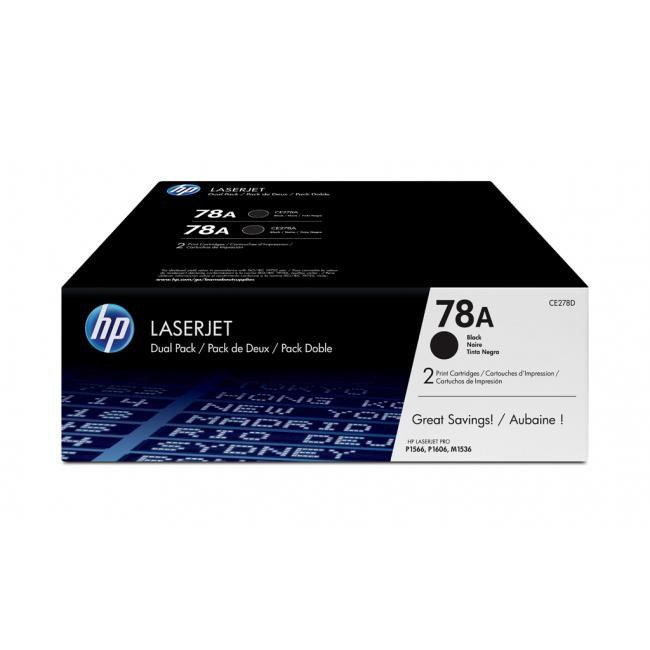 [HP002278] Toner HP CE278AD HP 78A dual pack black (2x2.100 str.) pro LaserJet Pro P1566/P1606dn