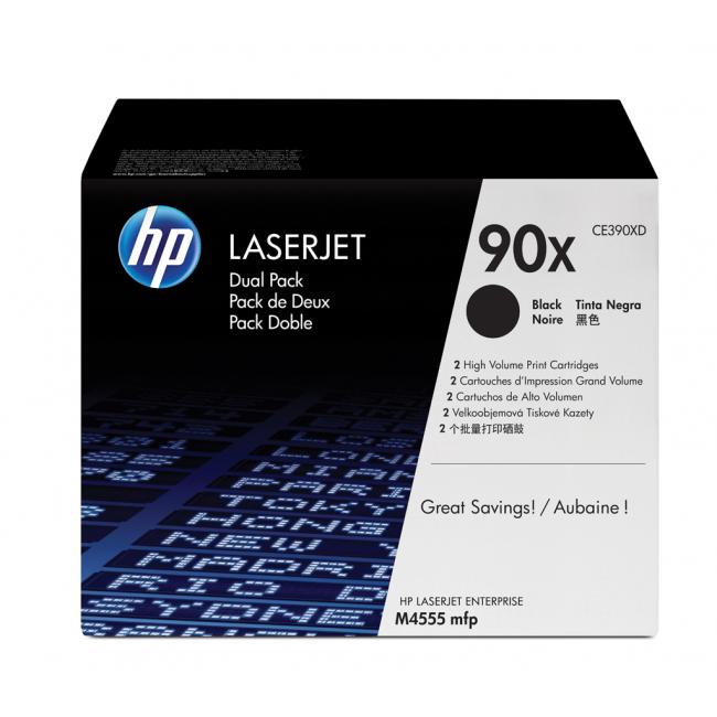 [HP002390] Toner HP CE390XD HP 90X dual pack black (2x24.000 str.) pro LaserJet Enterprise M4555