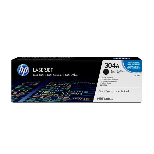 Toner HP CC530AD HP 304A dual pack (2x3.500 str.) pro CLJ 2025/CM2320