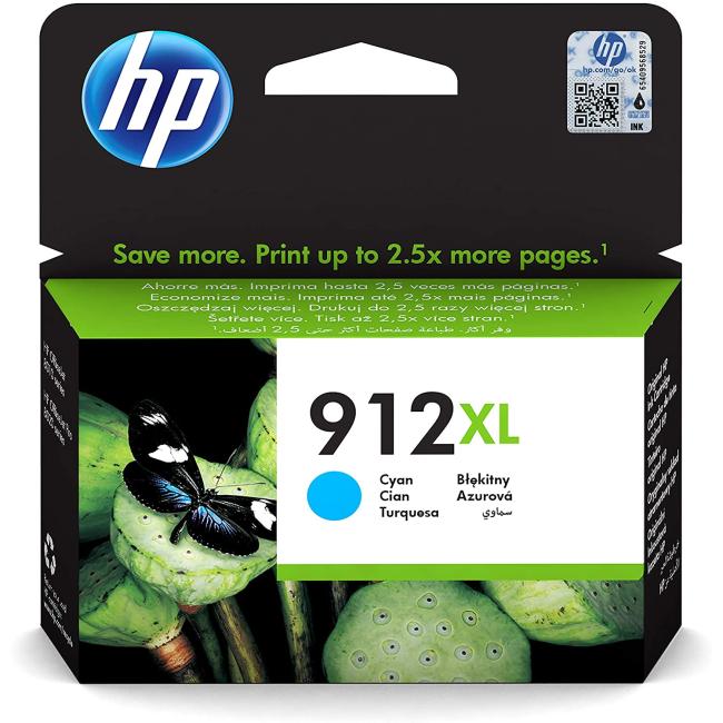 Inkoustová náplň HP 3YL81AE HP 912XL cyan XL (700 str.) pro Officejet 8012e/8013/8022e/ 8023