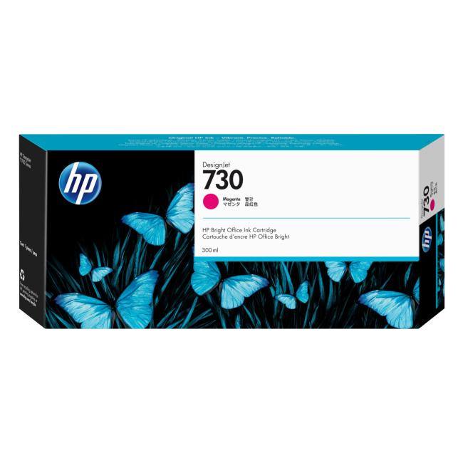 Inkoustová náplň HP P2V69A HP 730 magenta pro DesignJet T1600, T1700, T2600 (300 ml)