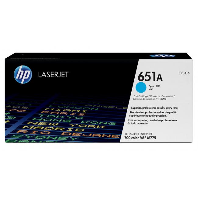[HP100341] Toner HP CE341A HP 651A cyan (16.000 str.) pro LaserJet Enterprise M775