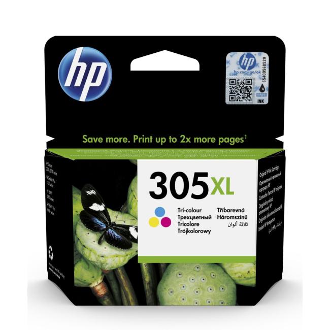 [HP100363] Inkoustová náplň HP 3YM63AE HP 305XL color XL (200 str.) pro DeskJet 2320/2720/Plus 4120
