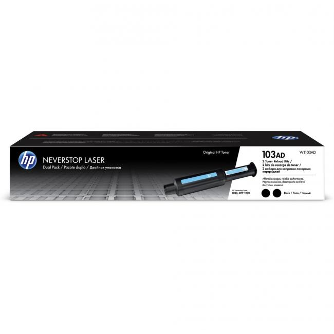 [HP101103] Toner Reload Kit W1103AD HP103AD dual pack black (2x2.500 str.) pro Neverstop Laser1000w/ MFP 1200w
