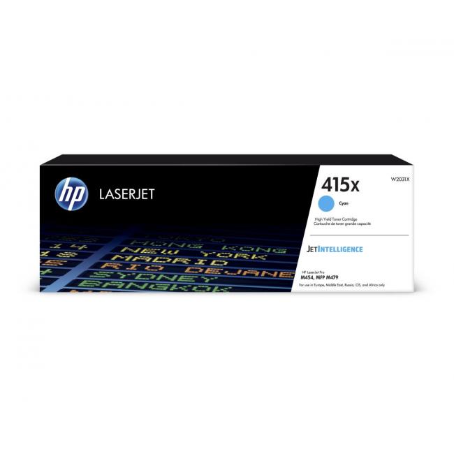 Toner HP W2031X HP 415X cyan XL (6.000 str.) pro LaserJet Pro M454/MFP M479/CLJ Enterprise M455/M480