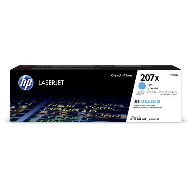 Toner HP W2211X HP 207X cyan XL (2.450 str.) pro Color LaserJet Pro M255/MFP M282/ M283