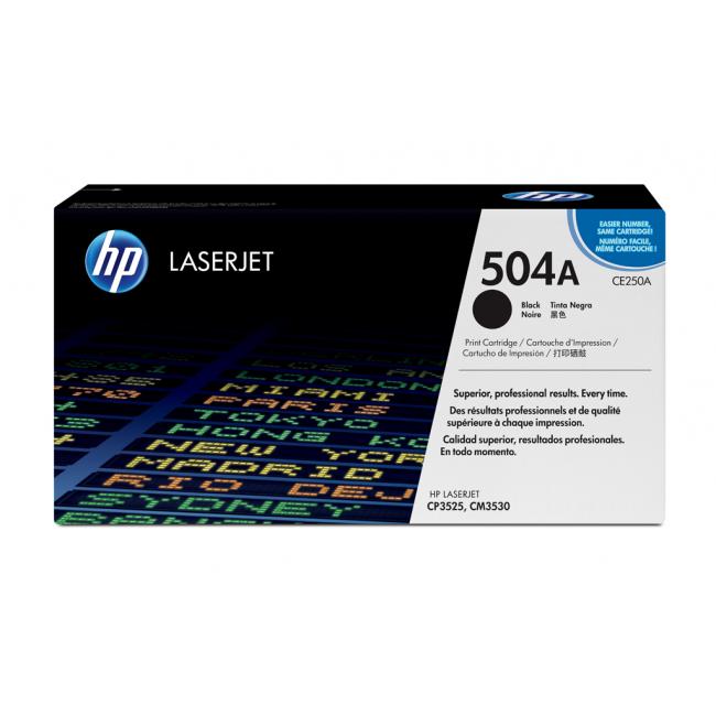 Toner HP CE250A HP 504A black (5.000 str.) pro Color LaserJet CM3530/CP3525