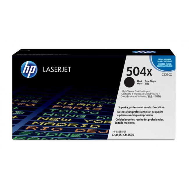 Toner HP CE250X HP 504X black (10.500 str.) pro Color LaserJet CM3530/CP3525