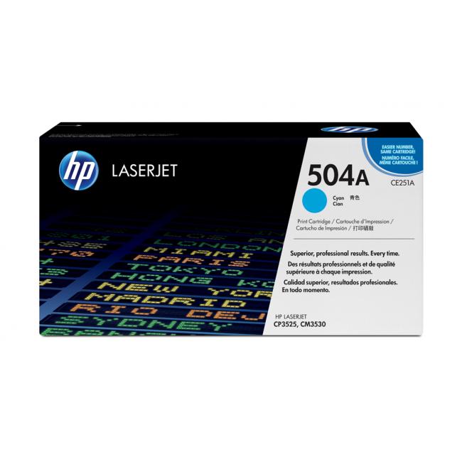 Toner HP CE251A HP 504A cyan (7.000 str.) pro Color LaserJet CM3530/CP3525