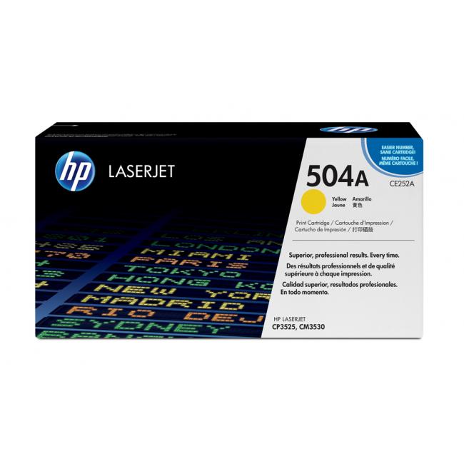 Toner HP CE252A HP 504A yellow (7.000 str.) pro Color LaserJet CM3530/CP3525