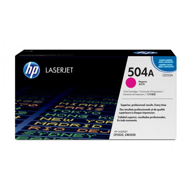 Toner HP CE253A HP 504A magenta (7.000 str.) pro Color LaserJet CM3530/CP3525
