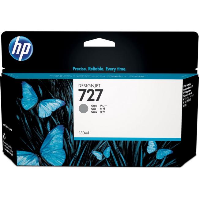 Inkoustová náplň HP B3P24A HP 727 grey (130 ml) pro DesignJet T920/ T1500/ T2500
