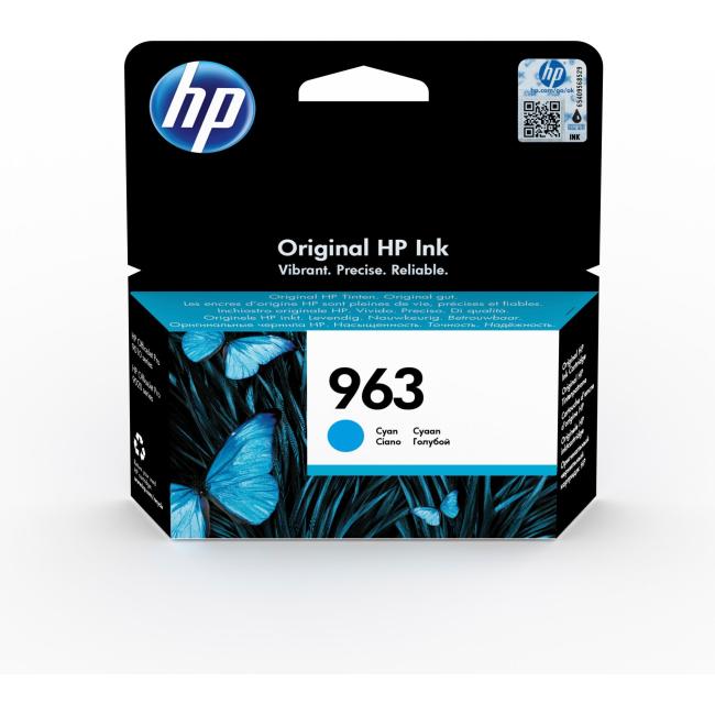 Inkoustová náplň HP 3JA23AE HP 963 cyan (700 str.) pro OfficeJet Pro 9010/9012e