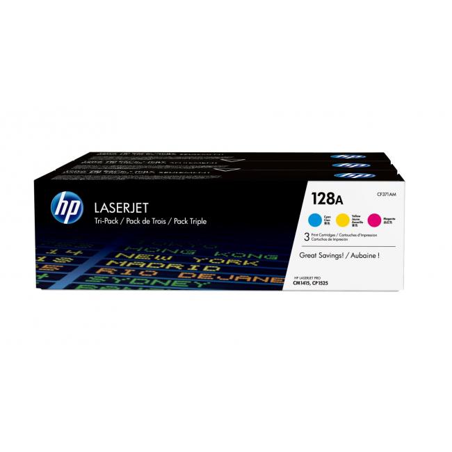 Toner HP CF371AM HP 128A kombin. balení C/M/Y (CE321A,CE322A,CE323A)