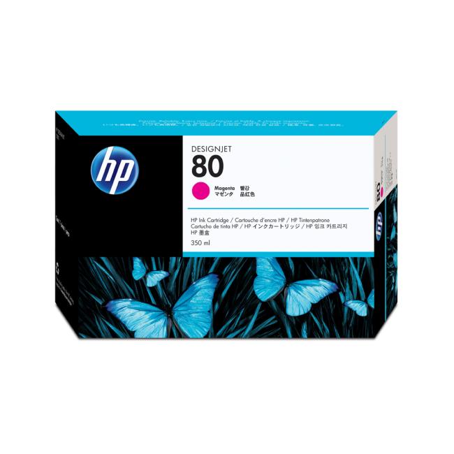 Inkoustová náplň HP C4847A HP 80 magenta (350 ml) pro Designjet 1000