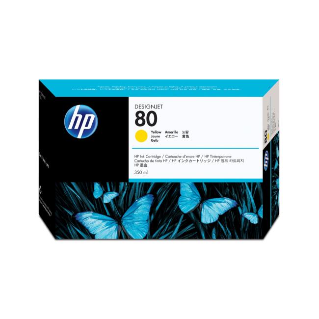 Inkoustová náplň HP C4848A HP 80 yellow (350 ml) pro Designjet 1000