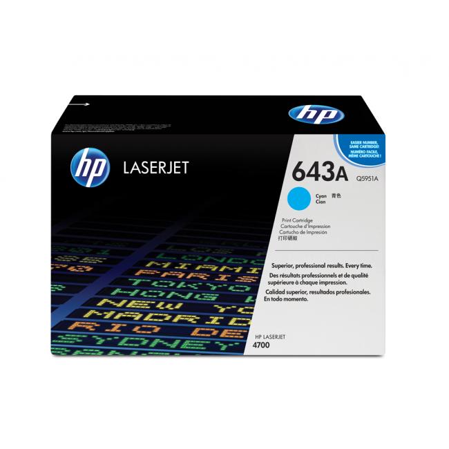 Toner HP Q5951A HP 643A cyan (10.000 str.) pro Color LaserJet 4700