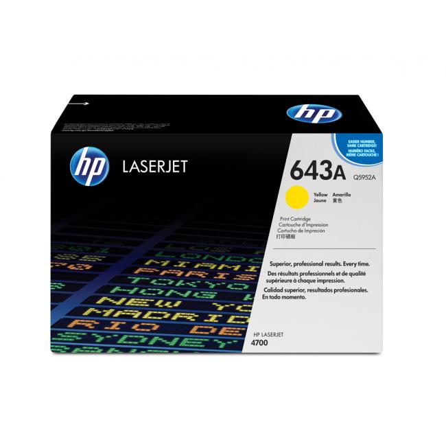 [HP595210] Toner HP Q5952A HP 643A yellow (10.000 str.) pro Color LaserJet 4700