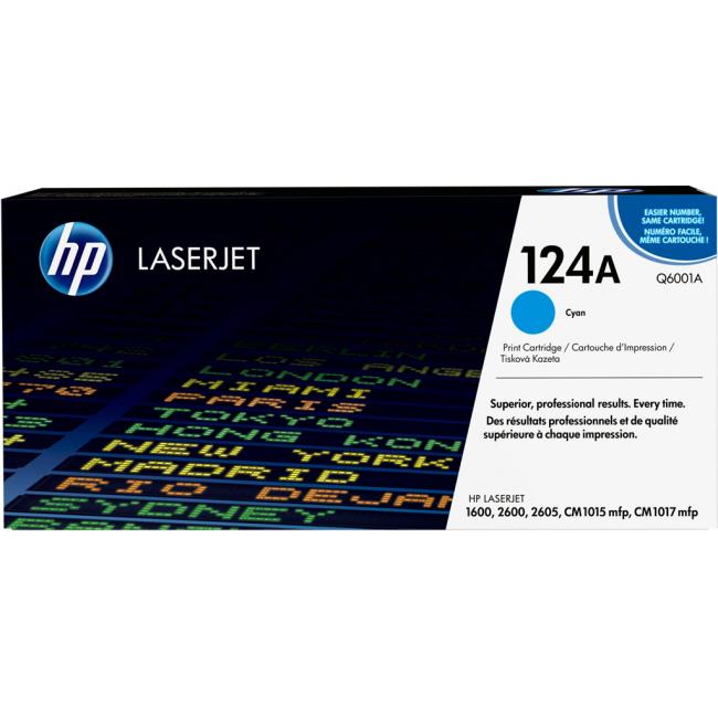Toner HP Q6001A HP 124A cyan (2.000 str.) pro LaserJet 1600/2600/CM1015
