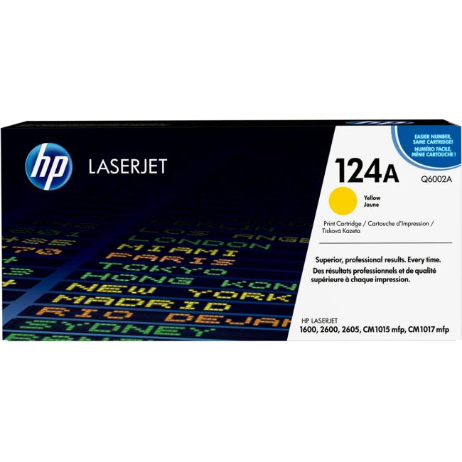 Toner HP Q6002A HP 124A yellow (2.000 str.) pro LaserJet 1600/2600/CM1015