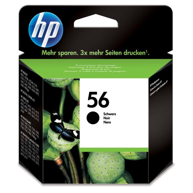 Inkoustová náplň HP C6656AE HP 56 black (520 str.) pro Deskjet 5550/5551/5552