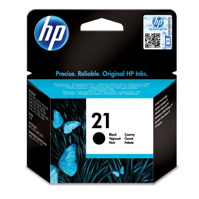 Inkoustová náplň HP C9351AE HP 21 black (190 str.) pro Deskjet 3910/3920/3930/3940/D1311