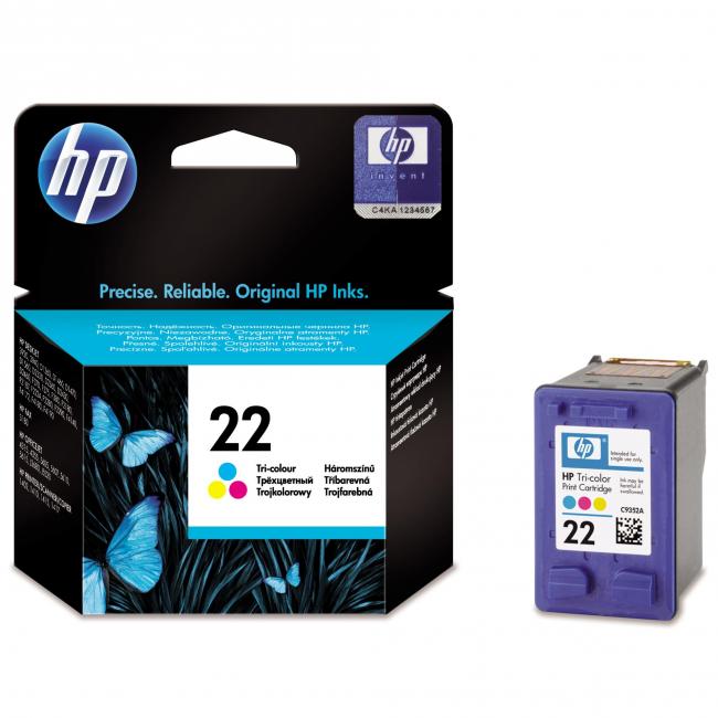 Inkoustová náplň HP C9352AE HP 22 color (165 str.) pro Deskjet 3910/3920/3930/3940/D1311
