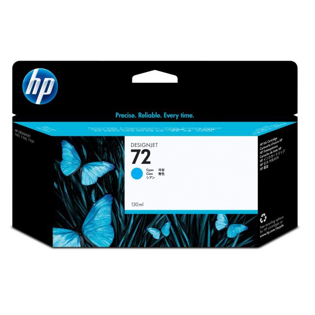 Inkoustová náplň HP C9371A HP 72 cyan (130 ml) pro DesignJet T610/T620/T790/T770