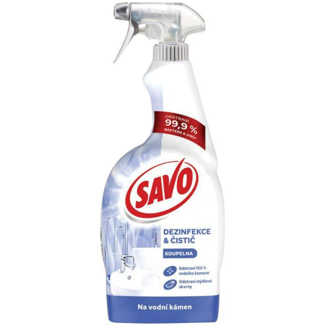 Savo sprej bez chlóru na vodní kámen s rozprašovačem 700 ml