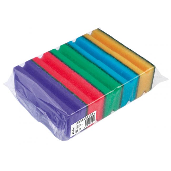 [HY000910] Houbička na nádobí tvarovaná barevná 10 kusů