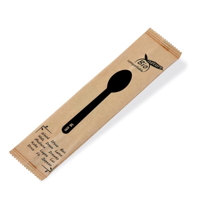 [HY040026] Lžíce dřevěné 16 cm jednotlivě balená (100 ks)