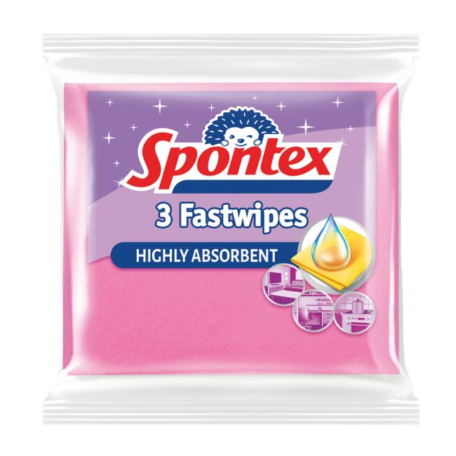 [HY044015] Utěrka z viskózy Spontex Fast Wipes 3 kusy
