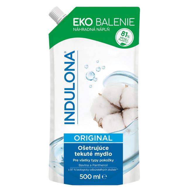 Tekuté mýdlo INDULONA náhradní náplň 500ml Original