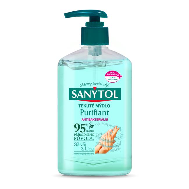 [HY050182] Sanytol tekuté mýdlo antibakteriální Purifiant, 250 ml