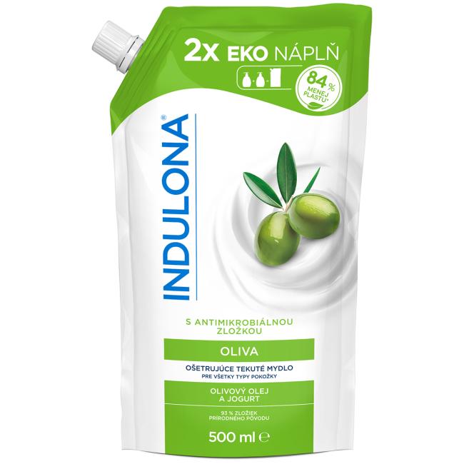[HY053791] Tekuté mýdlo INDULONA náhradní náplň 500 ml Oliva