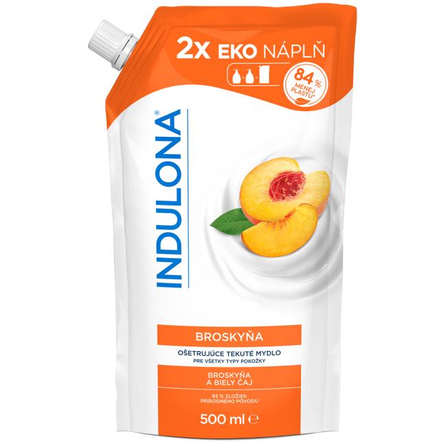 [HY054503] Tekuté mýdlo INDULONA náhradní náplň 500 ml Broskev